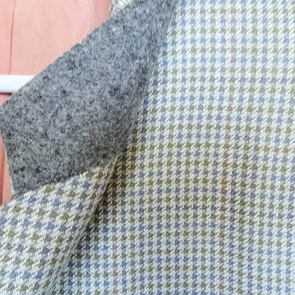 Abraham Moon Vintage Houndstooth Unionmade Silk & Wool Suit Jacket - Picture 5 of 14